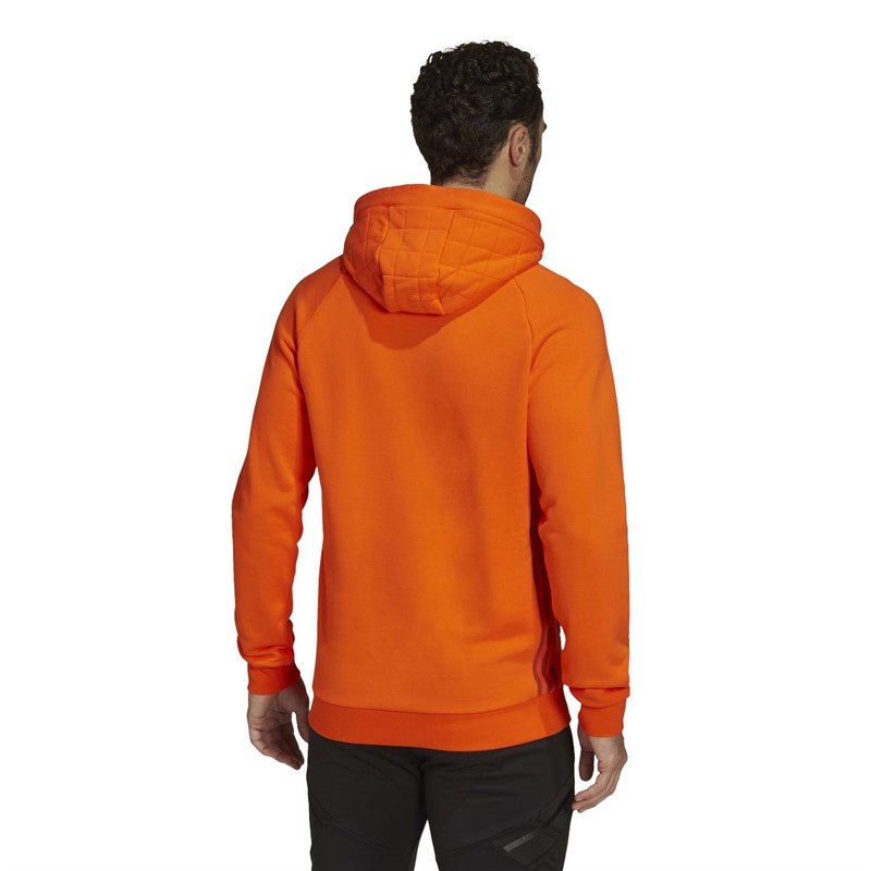 adidas Mens New York City FC Travel Hoodie Orange