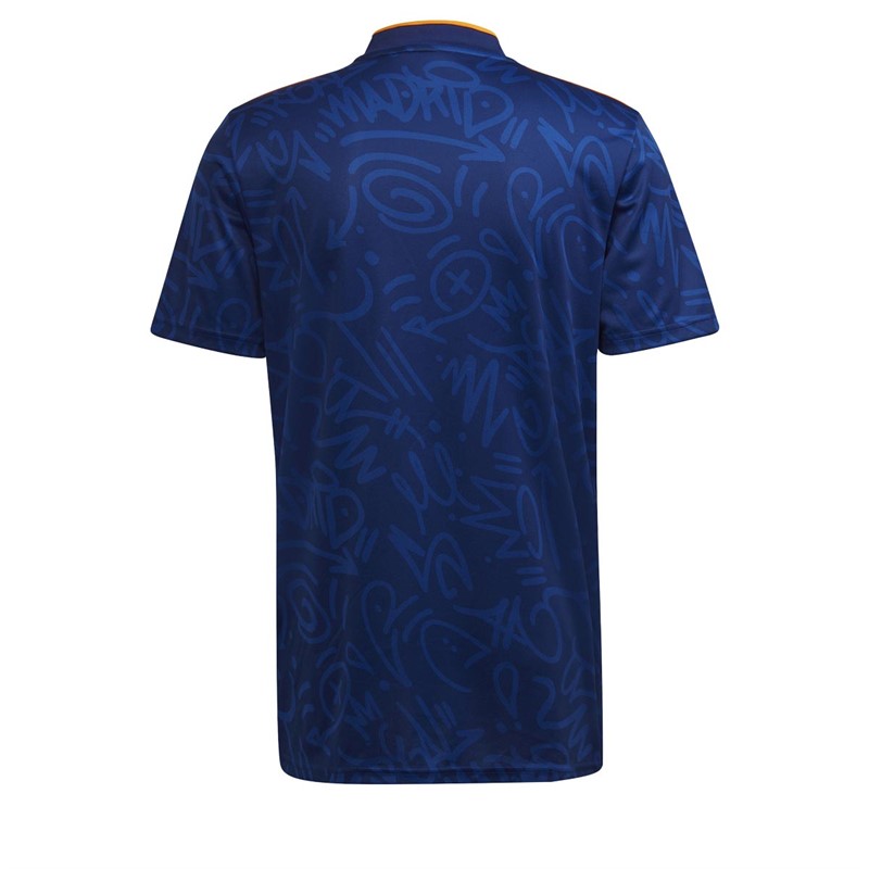 adidas Herren RMCF Real Madrid Away Fußball Trikots Blau