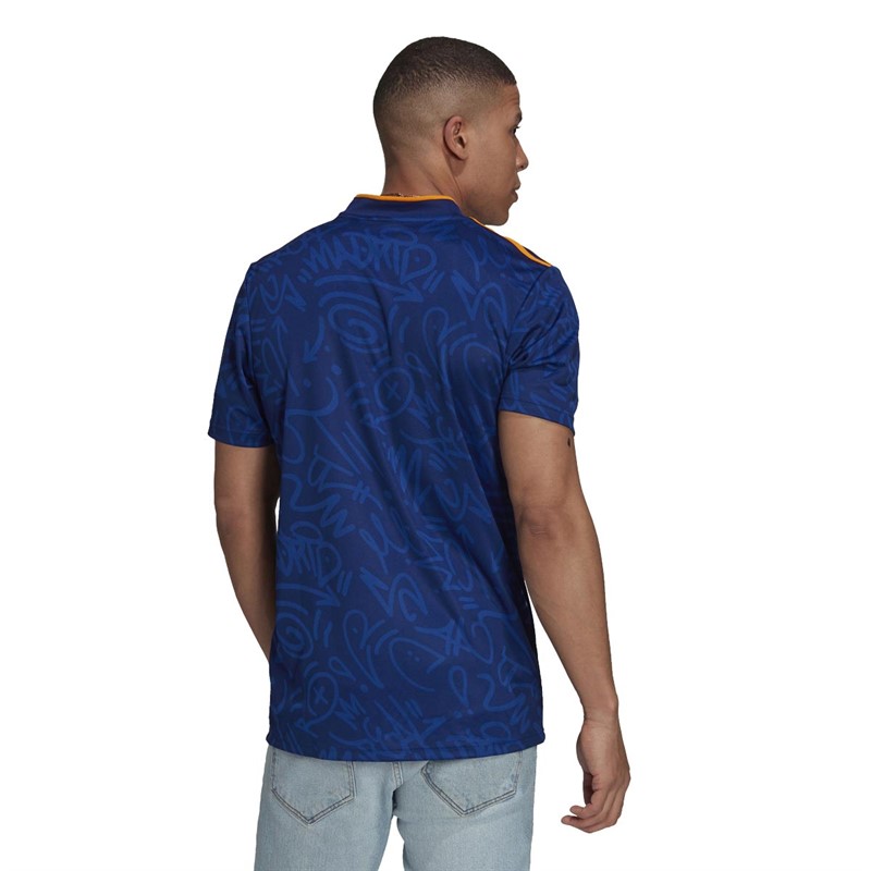 adidas Herren RMCF Real Madrid Away Fußball Trikots Blau