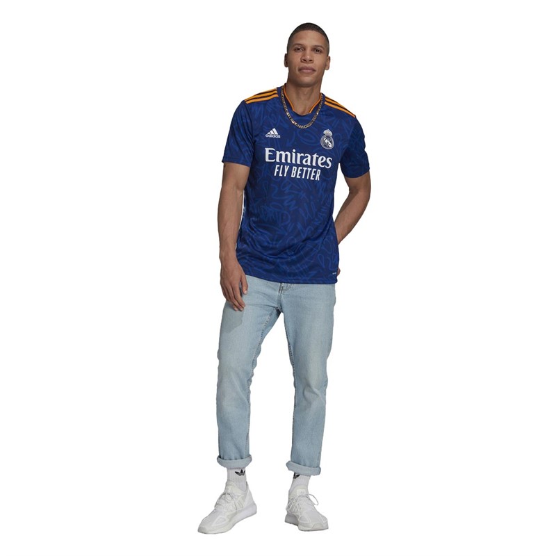 adidas Herren RMCF Real Madrid Away Fußball Trikots Blau