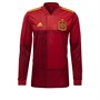 adidas Mens FEF Spain Long Sleeve Home Jersey Victory Red