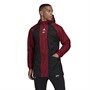 adidas Mens AFC Arsenal Travel Drill Jacket Black/Noble Maroon