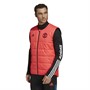 adidas Mens MUFC Manchester United Padded Vest Shock Red/Black