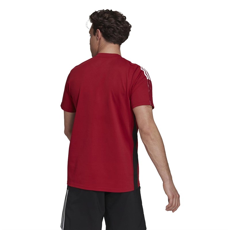 adidas Mens AFC Arsenal Tiro Polo Shirt Active Maroon