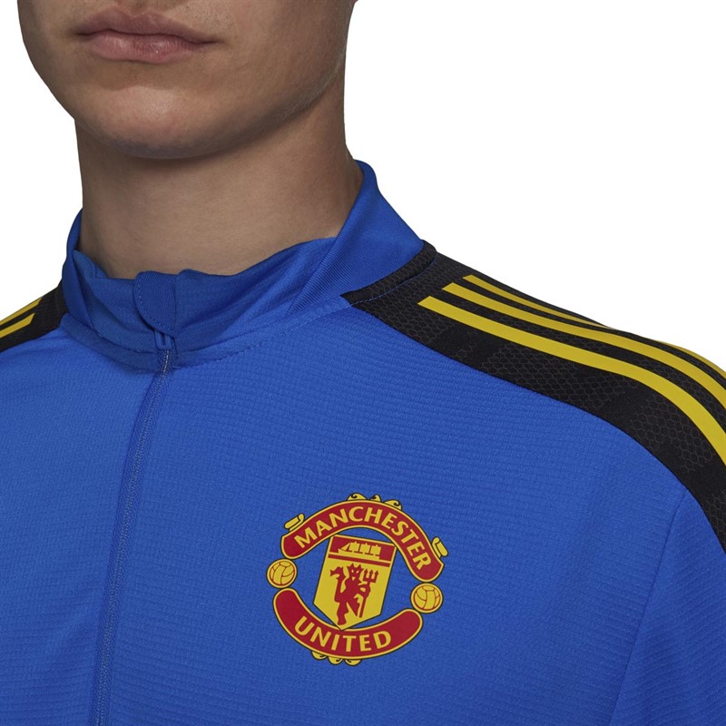 Buy Adidas Mens Mufc Manchester United Condivo Eu Training Top Glow Blue