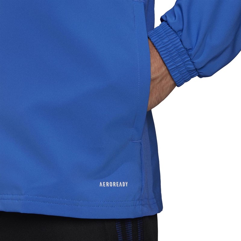 adidas Mens RMCF Real Madrid Tiro Presentation Track Top Hi Res Blue