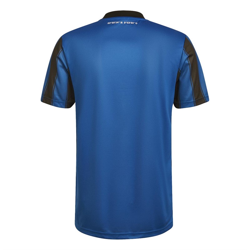 adidas Mens HSV Hamburger Sv Away Jersey HSV Blue/Black