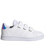 adidas Childrens Advantage Trainers Footwear White/Silver Metallic/Footwear White