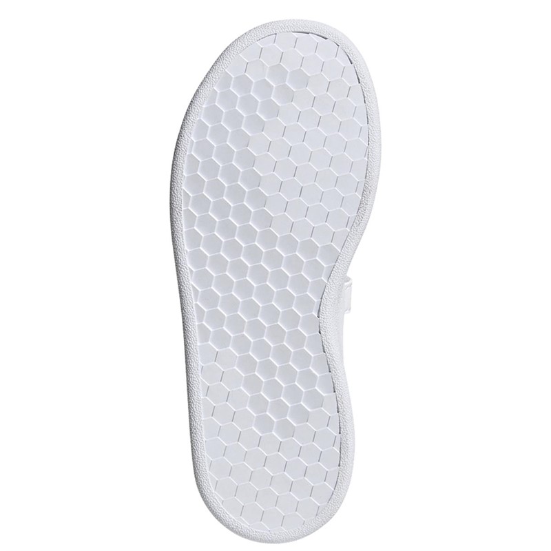 adidas Childrens Advantage Trainers Footwear White/Silver Metallic/Footwear White