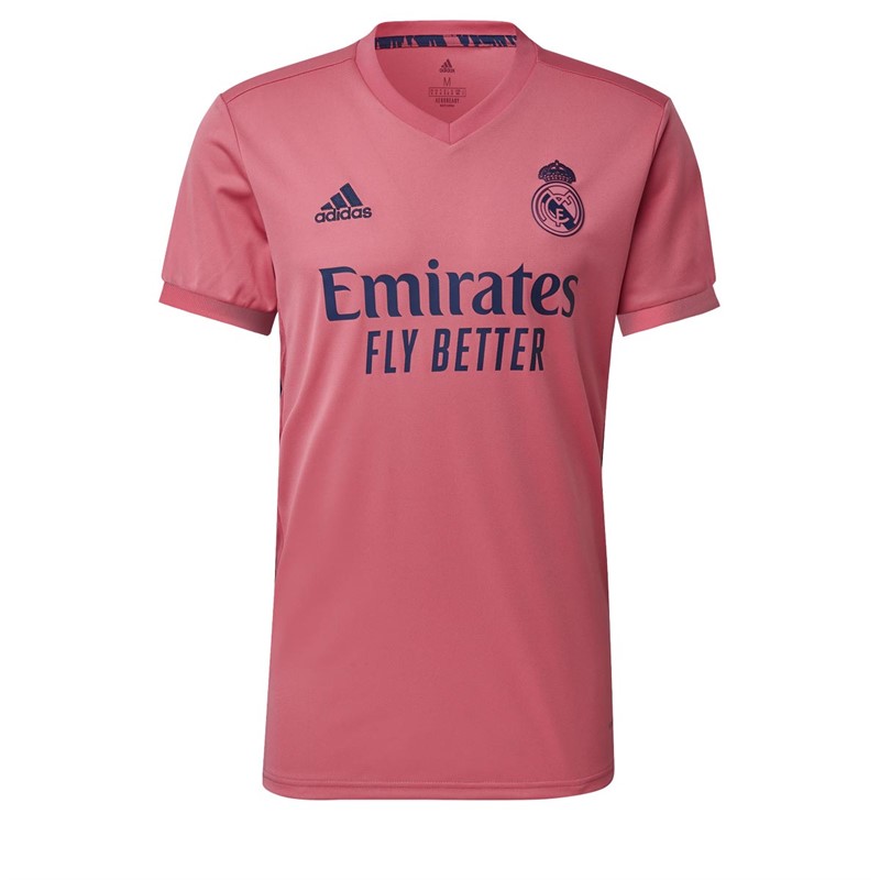 Buy adidas Mens RMCF Real Madrid Away Jersey Spring Pink