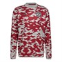 adidas Mens MUFC Manchester United Pre-Match Warm Top Power Red/Real Red/Stone