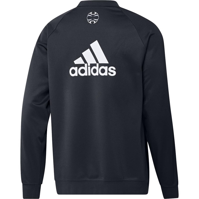 adidas Mens RMCF Real Madrid Teamgeist Crew Sweatshirt Night Navy