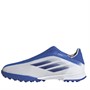 adidas Childrens X Speedflow.3 Laceless TF Astro Footwear White/Legacy Indigo/Hi Res Blue