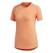adidas Damskie Badge Of Sport Aeroready Topy sportowe do biegania Pomarańczowy