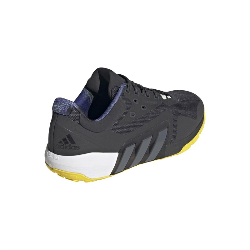 adidas Mens Dropset Training Shoes Carbon/Core Black/Beam Yellow