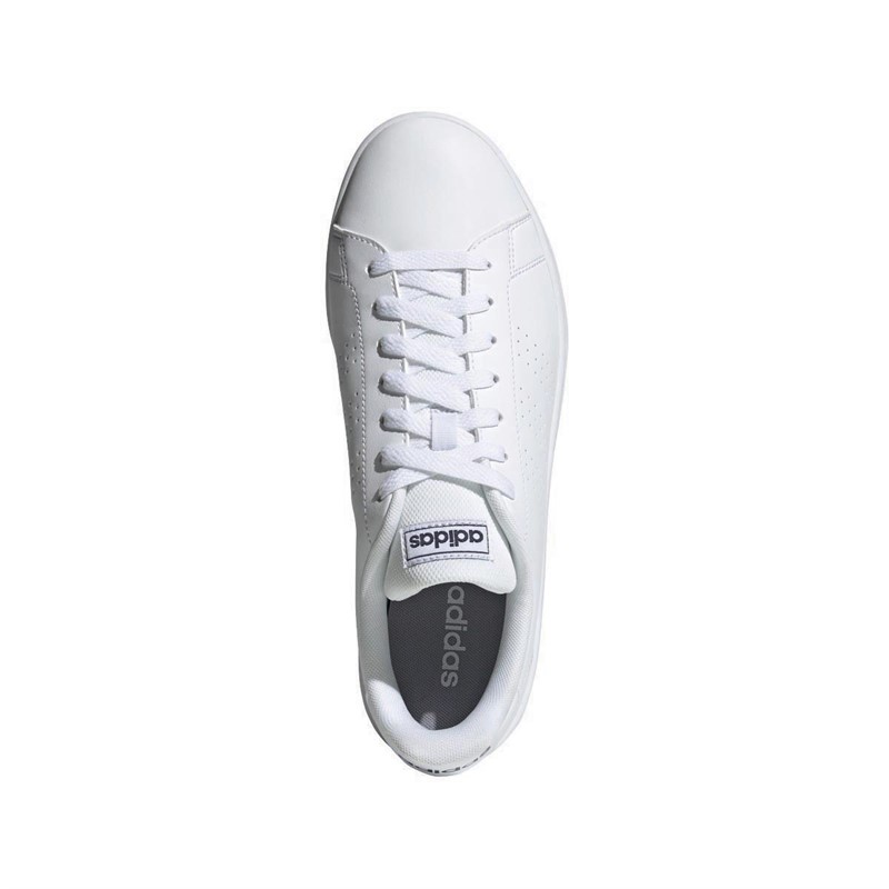 adidas Mens Advantage Base Trainers Footwear White/Footwear White/Trace Blue