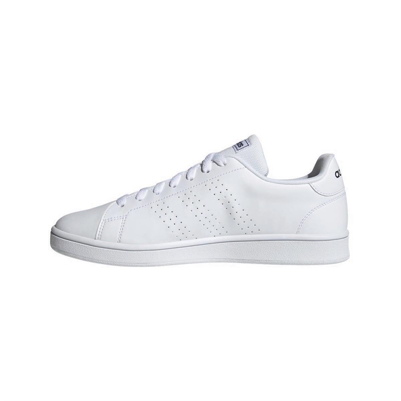 adidas Mens Advantage Base Trainers Footwear White/Footwear White/Trace Blue