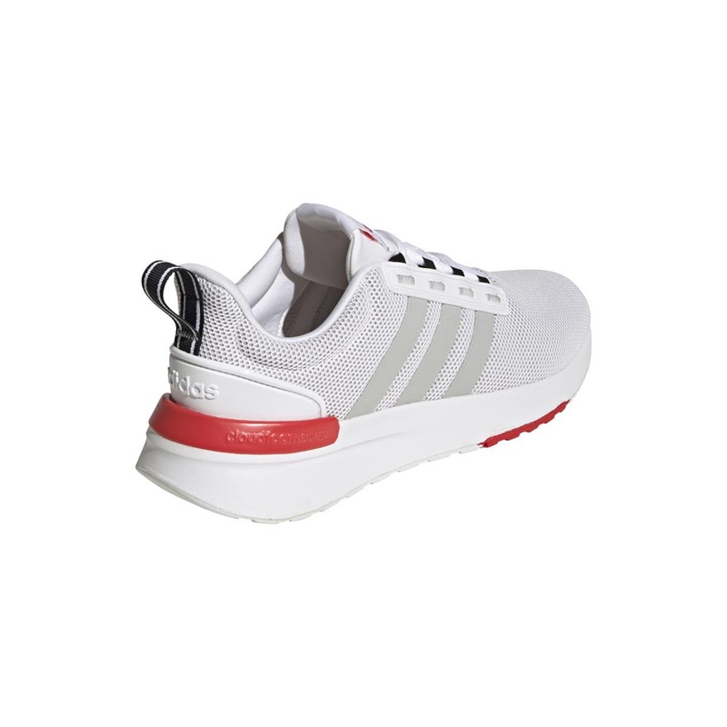 adidas Mens Racer TR21 Trainers Footwear White/Grey Two/Vivid Red