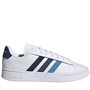 adidas Mens Grand Court Alpha Trainers Footwear White/Pulse Blue/Almost Yellow