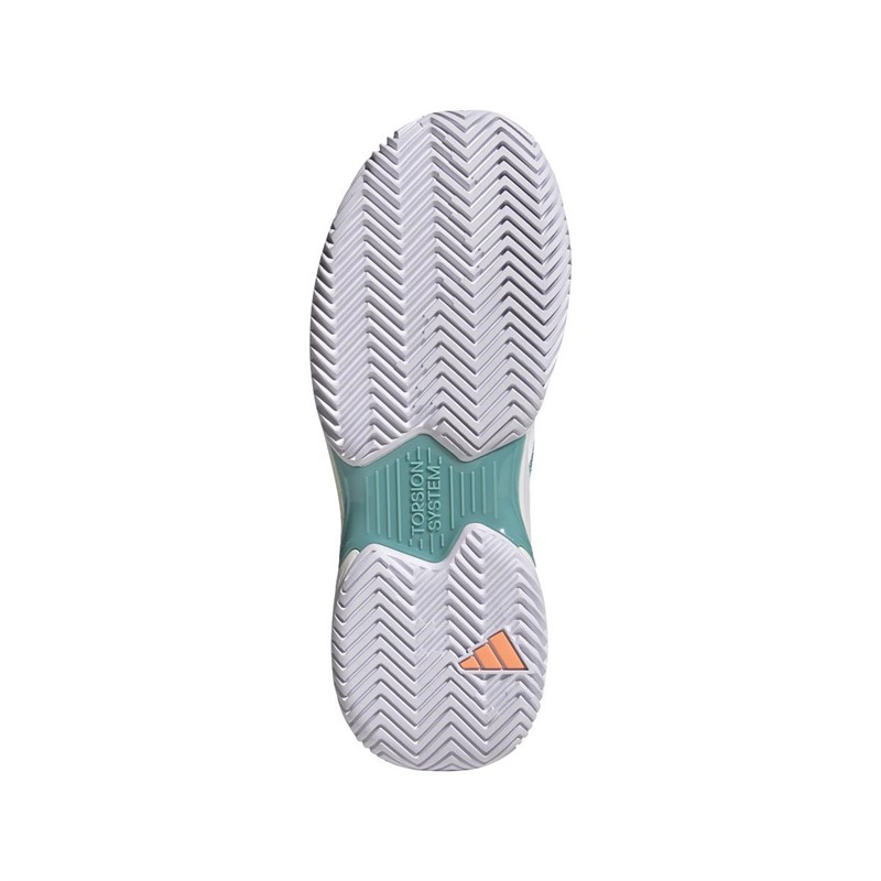 adidas Womens Courtjam Control Tennis Shoes Easy Green/Footwear White/Mint Ton