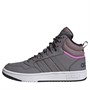 adidas Womens Hoops 3.0 Mid Winterized Trainers Trace Grey/Trace Grey/Purple