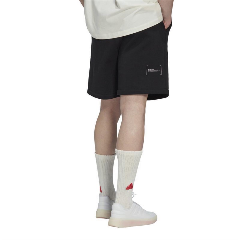 adidas Mens Fleece Shorts Black