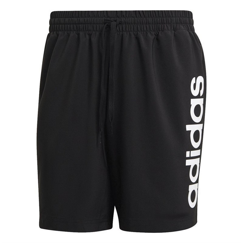 Buy adidas Mens Aeroready Essentials Chelsea Linear Logo Shorts Black/White