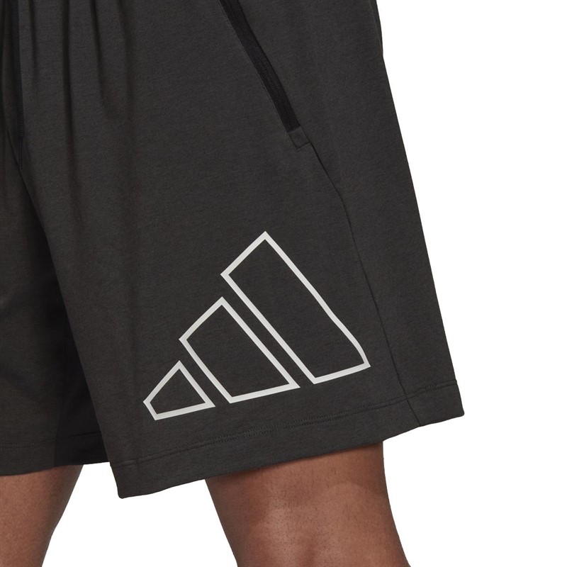 adidas Mens Train Icons 3-Bar Training Shorts Black