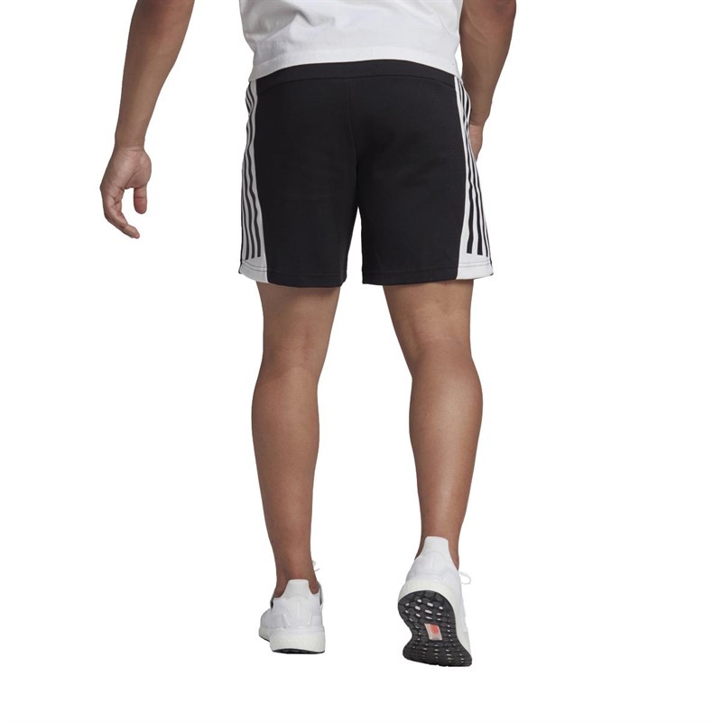 adidas Mens Future Icons 3-Stripes Shorts Black