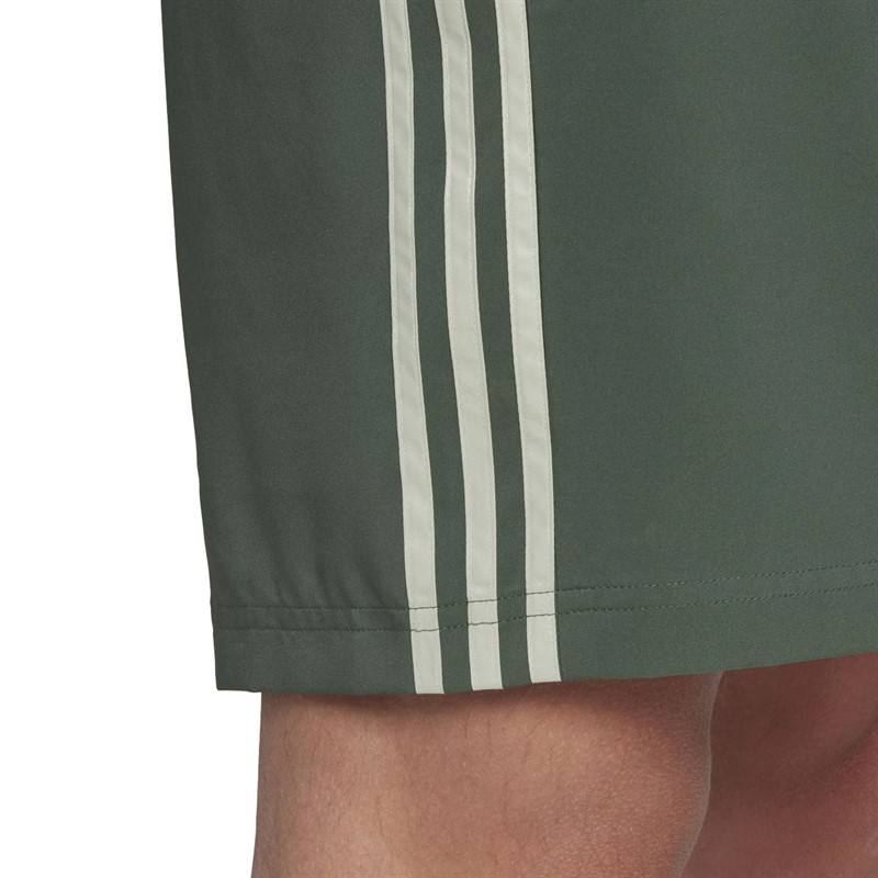 adidas Mens Aeroready Essentials Chelsea 3-Stripes Shorts Green Oxide/Linen Green