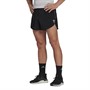 adidas Mens Own The Run Split Running Shorts Black/Reflective Silver