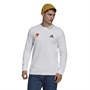 adidas Mens Long Sleeve T-Shirt White