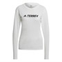 adidas Womens Terrex Aeroready Primeblue Trail Long Sleeve Top White