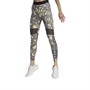 adidas Womens Hyperglam Aeroready Printed 7/8 Tight Leggings Almost Yellow/Trace Grey