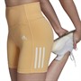 adidas Womens Hyperglam Aeroready High-Rise Tight Shorts Pulse Amber