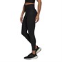 adidas Womens Optime Aeroready Croc Embossed 7/8 Tight Leggings Black