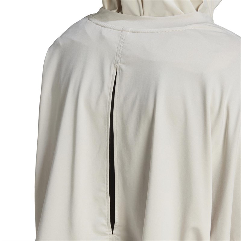 adidas Womens Hyperglam Cut 3-stripes Lightweight Oversized Sweatshirt Aluminium/White