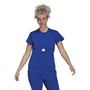 adidas Womens T-Shirt Semi Lucid Blue/White
