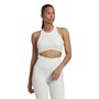 adidas Womens Yoga Studio Aeroready Wrapped Ribbed Tank Top Off White