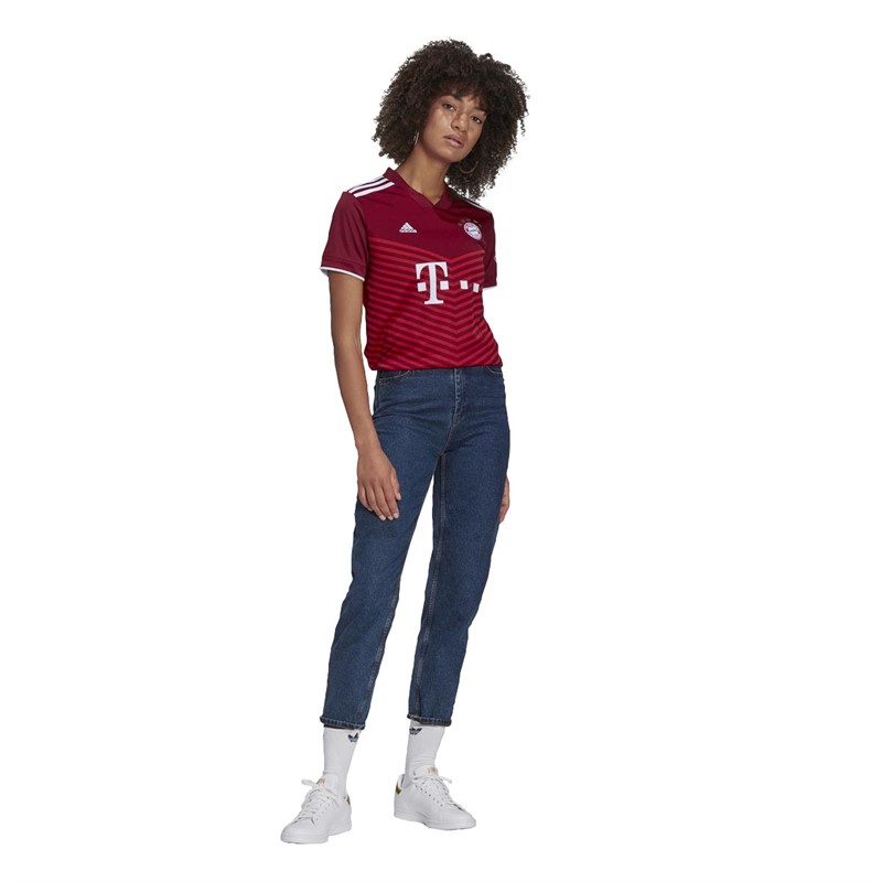 adidas Womens FCB Bayern Munich Home Jersey FCB True Red