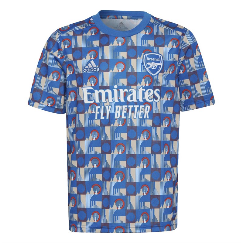 adidas Junior AFC Arsenal X Transport For London Pre-Match Jersey Royal Blue