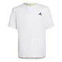adidas Junior Boys Designed For Sport Aeroready Training Top White/Semi Solar Yellow/Black