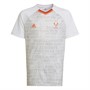 adidas Junior Messi 10 Jersey White/Grey One/App Solar Red
