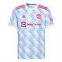 adidas Junior MUFC Manchester United Away Jersey Cloud White