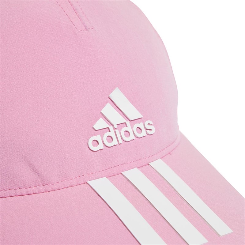 adidas Mens Aeroready 3-Stripes Baseball Cap Bliss Pink