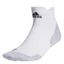 adidas Mens Grip Running Ankle Socks White/Black