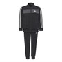 adidas Boys Essentials 3-Stripes Tracksuit Black/Grey Six/White