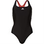 adidas Womens Taped Swimsuit Black/Bright Red/Wonder Quartz