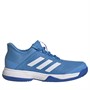 adidas Kids Adizero Club Tennis Shoes Pulse Blue/Footwear White/Glow Blue