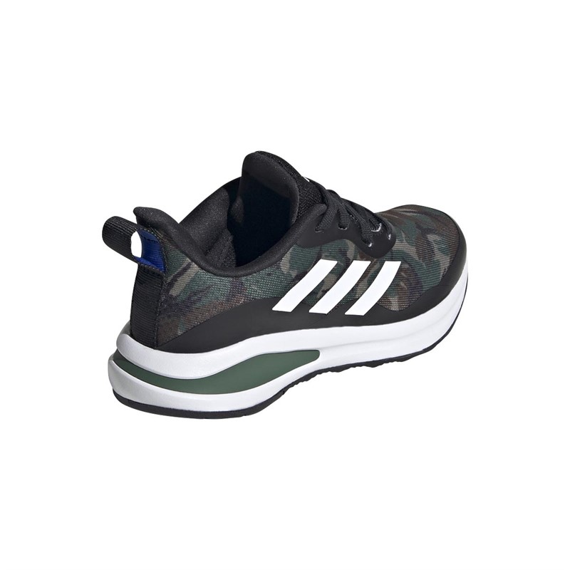 adidas Junior Fortarun Trainers Core Black/Footwear White/Green Oxide